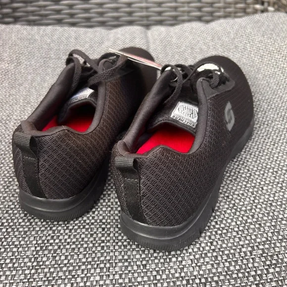 Work Relaxed Sketchers Ghenter SR 772 Black Non Slip Sneaker Womens 9 W Wide 39 - Picture 10 of 14